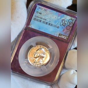 1960 90% Washington Silver Quarter PF 68  Special Purple Label NICE HIGH GRADE